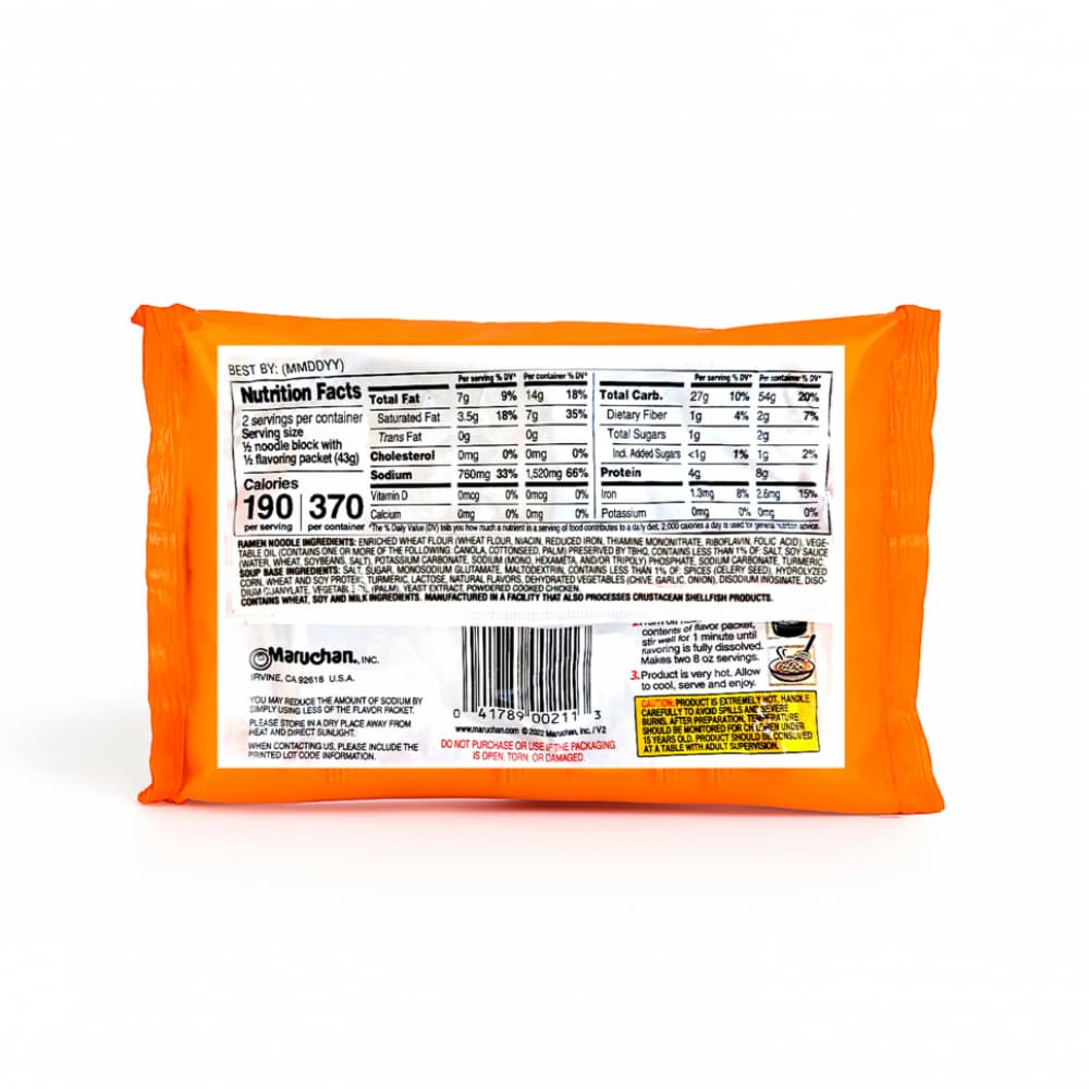 Sopa de fideos sabor a pollo Maruchan (85 g / 3 oz) - 2