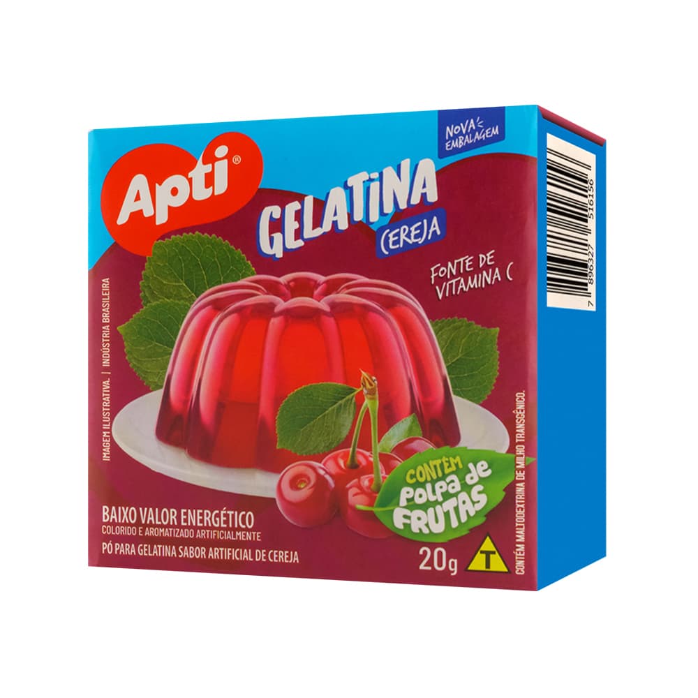 Gelatina sabor cereza Apti (20 g / 0.7 oz)