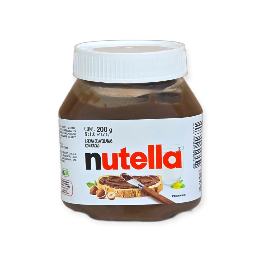 Crema de avellanas con cacao Nutella Ferrero (200 g / 7.05 oz)