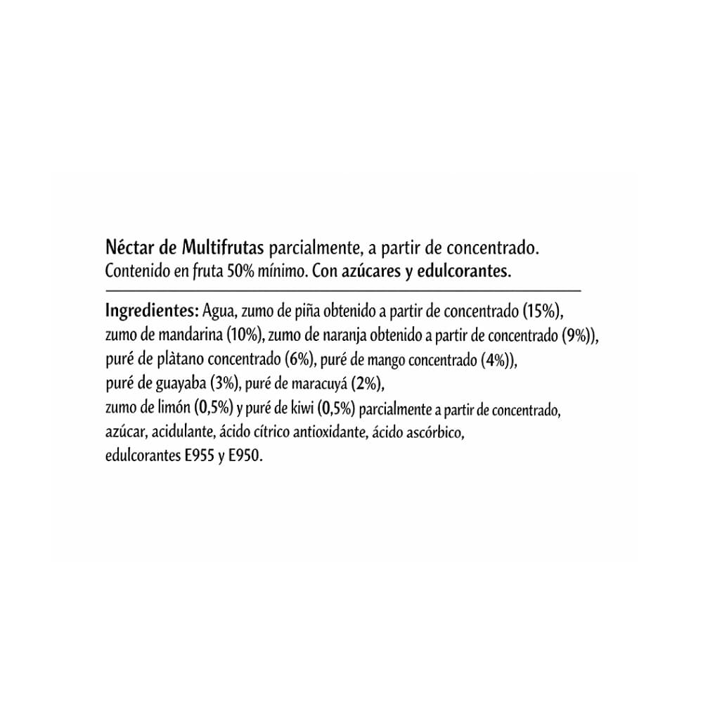 Néctar de cóctel de frutas tropicales Mocitos (1 L) - 4