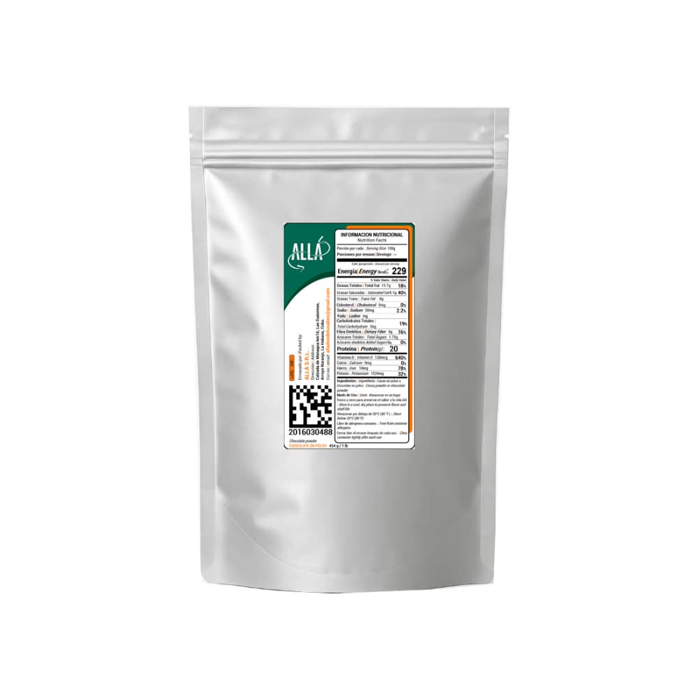 Chocolate en polvo ALLÁ (454 g / 1 lb) - 3