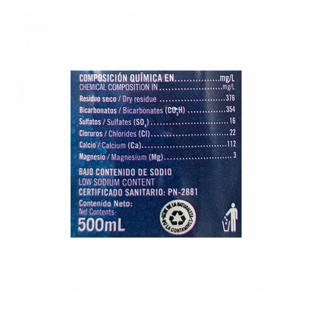 Agua mineral natural Ciego Montero (500 ml) - 4