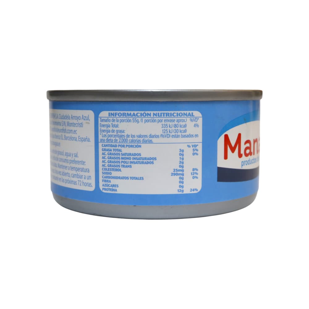 Atún en trozos en aceite de girasol Manabí (85 g / 3 oz) - 2