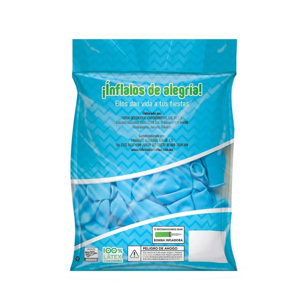 Paquete de globos azul cielo Blogos Decorator (30 U) - 2