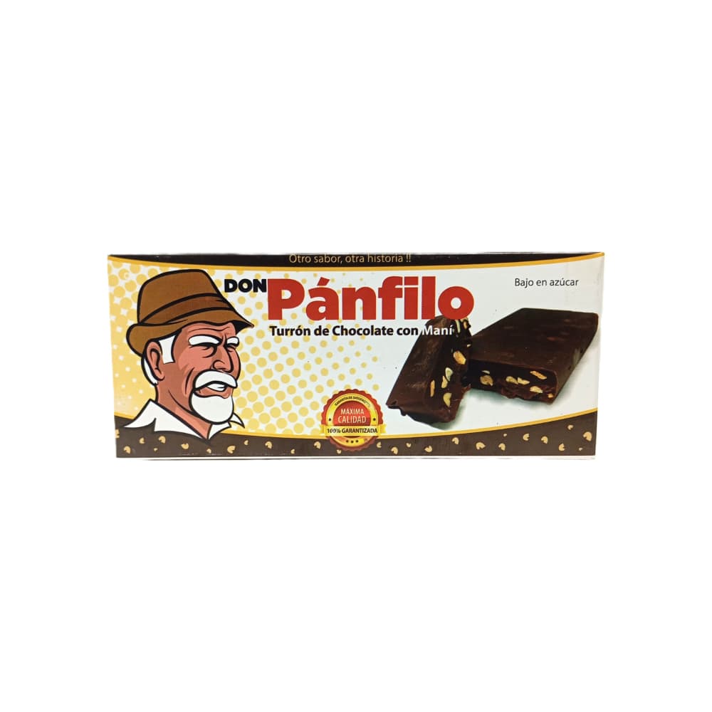 Turrón de chocolate y maní Don Pánfilo (160 g / 5.6 oz)