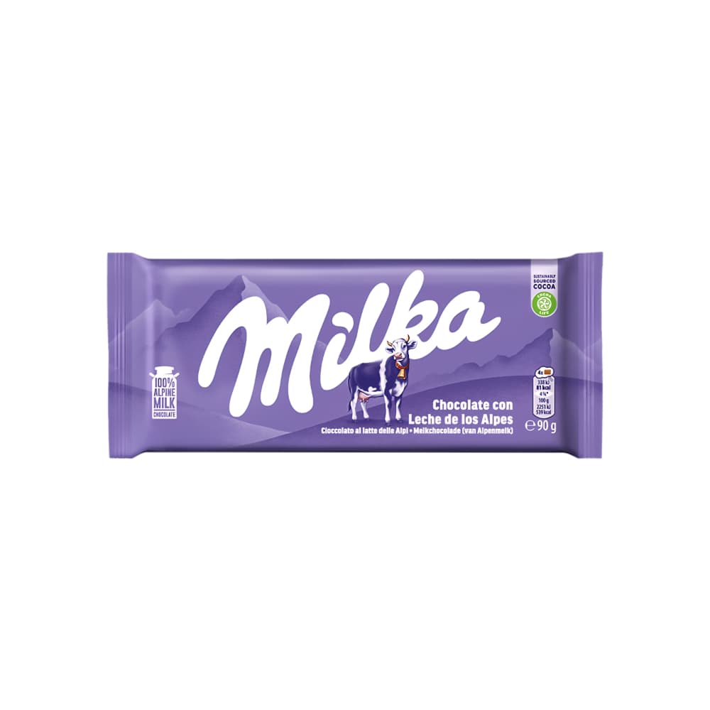Tableta de chocolate con leche Milka (90 g / 3.17 oz)