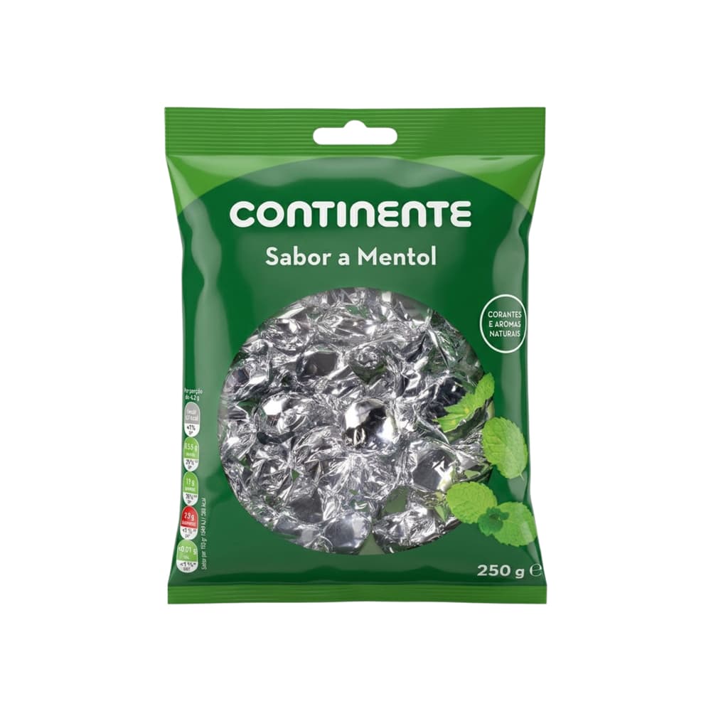 Caramelos de mentol Continente (250 g / 8.82 oz)