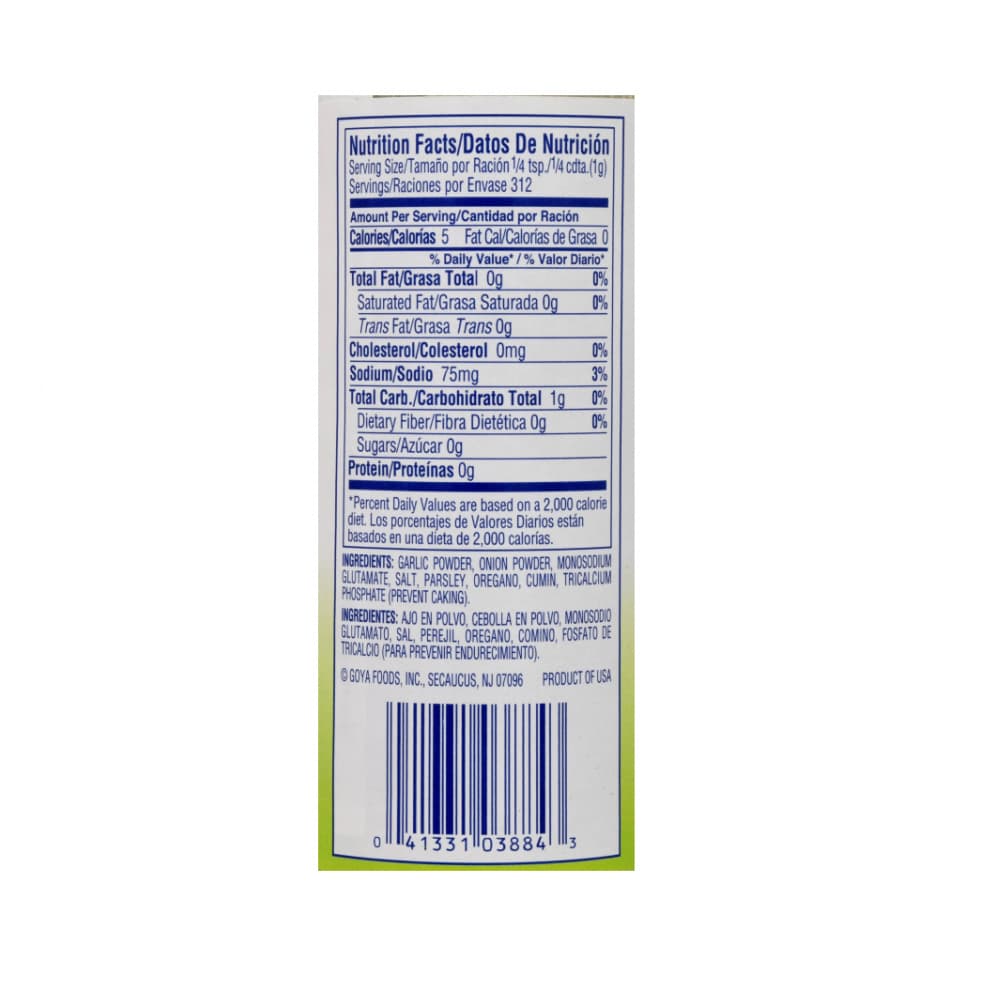 Sazonador total Goya (312 g / 11 oz) - 4