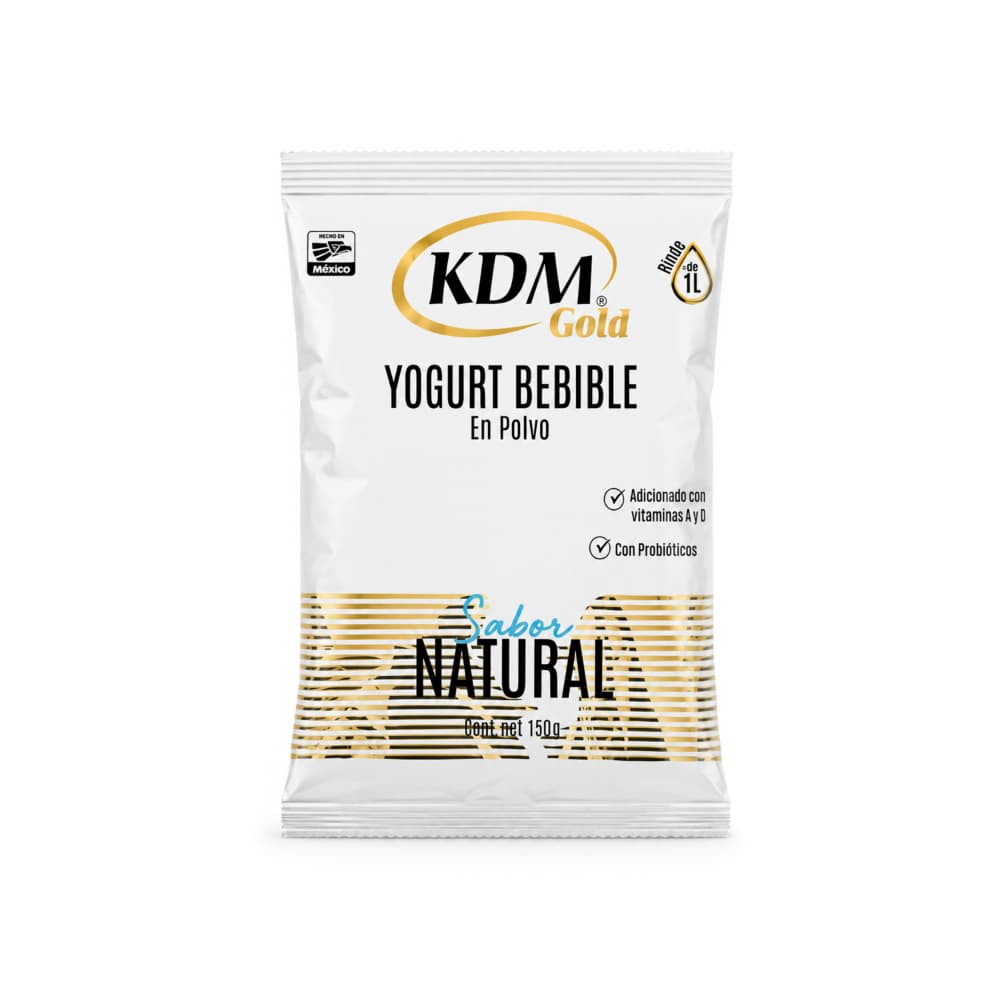 Yogurt en polvo bebible sabor natural KDM Gold (150 g / 5.29 oz)