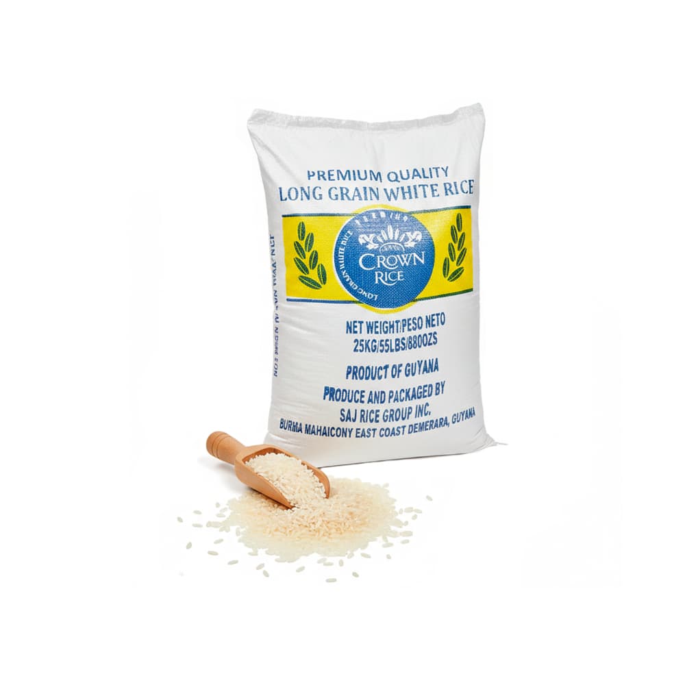 Arroz blanco de grano largo Crown Rice (25 kg / 55.1 lb) - 2