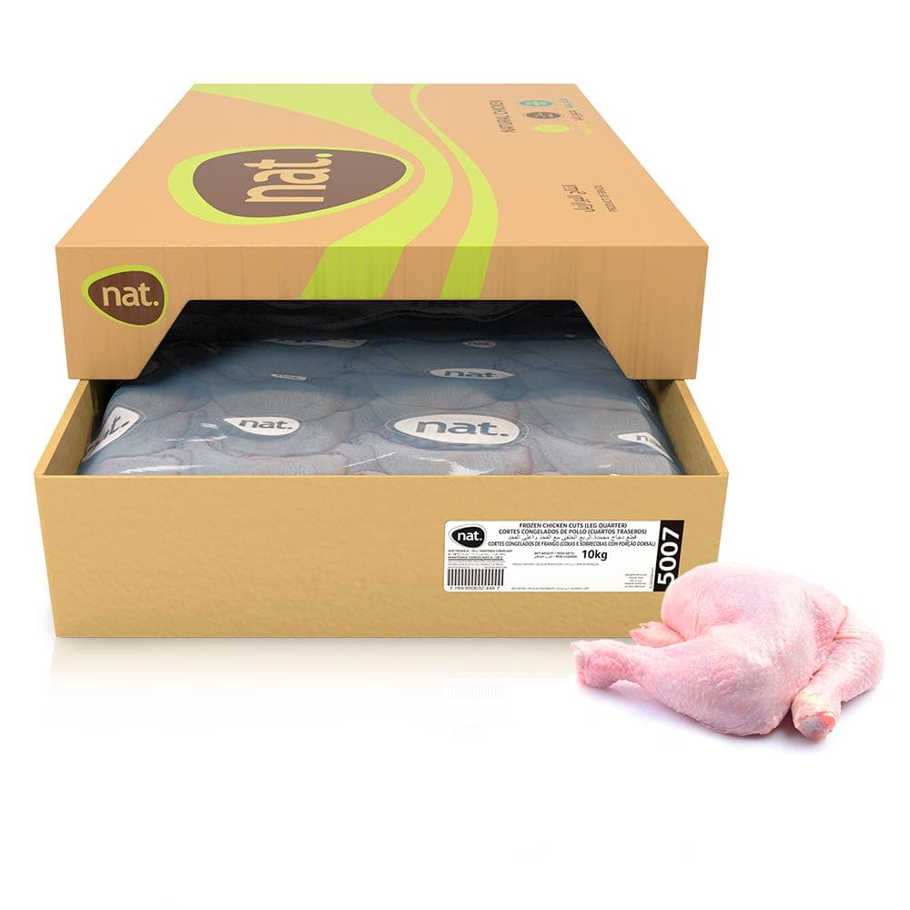 Caja de cuartos traseros de pollo Nat (10 kg / 22 lb) - 2