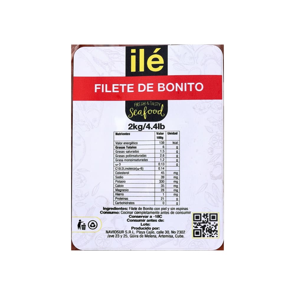 Filete de pescado bonito Ilé (2 kg / 4.4 lb) - 2