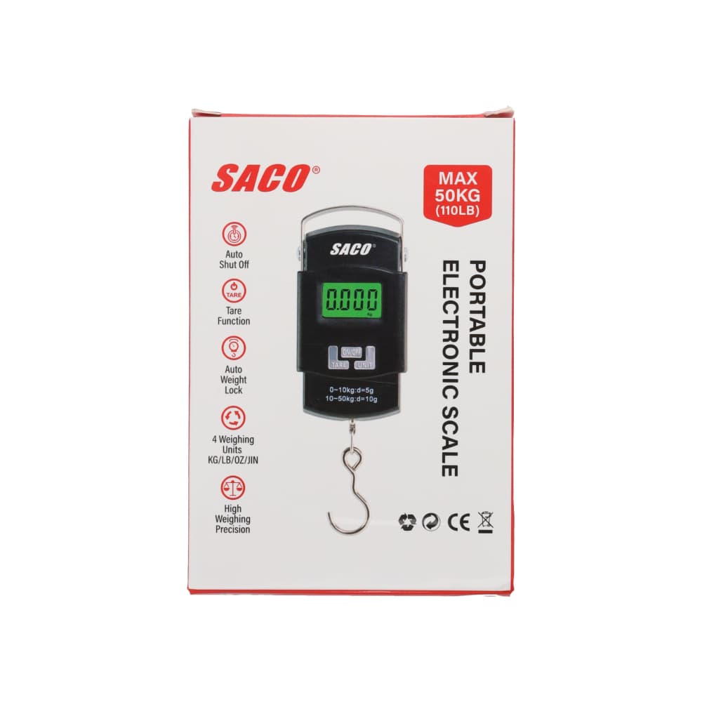 Balanza - pesa - electrónica portátil Saco FR-33887 - 2
