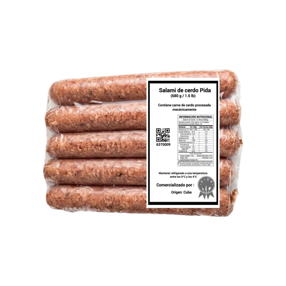 Salame de cerdo Pida (680 g / 1.5 lb)