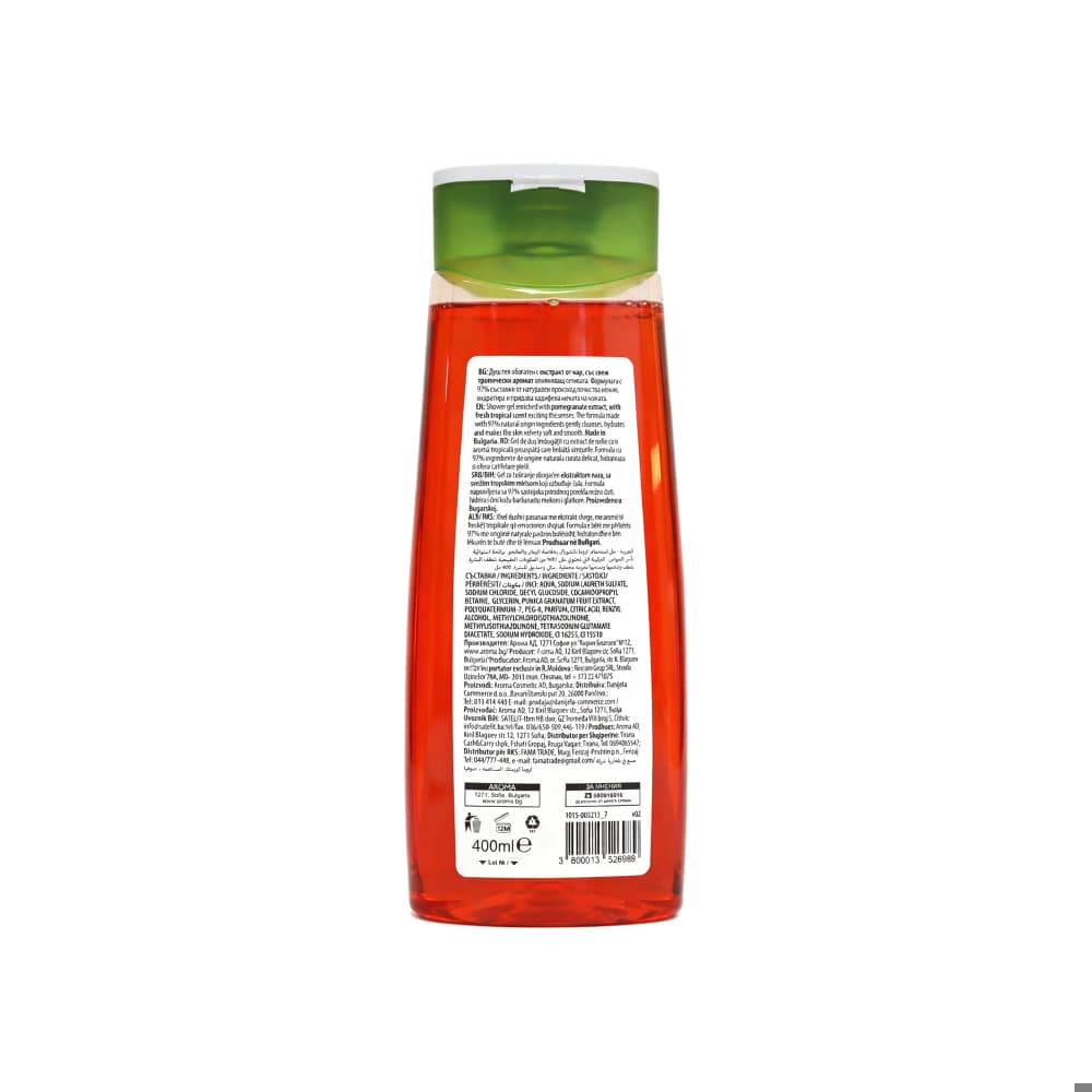 Gel de baño de granada y mango Aroma Natural (400 ml) - 5