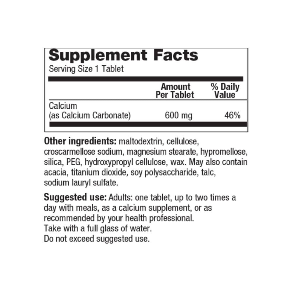 Calcio 600 mg Gericare (60 tabletas) - 2