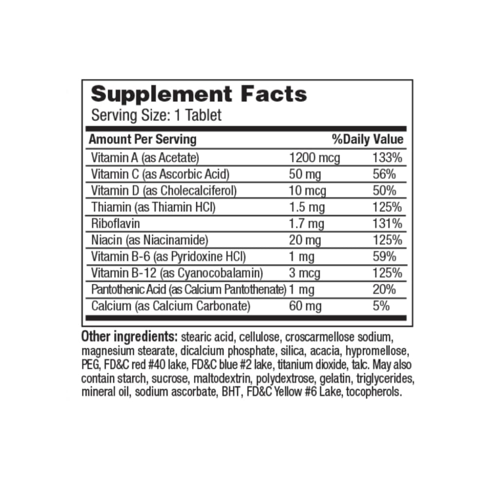 Multivitaminas con minerales Gericare (100 tabletas) - 2