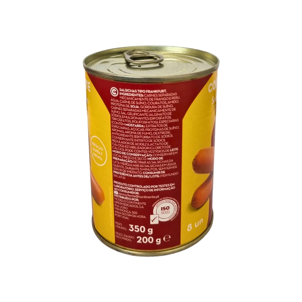 Salchichas Frankfurt en lata Continente (350 g / 12.3 oz) - 3