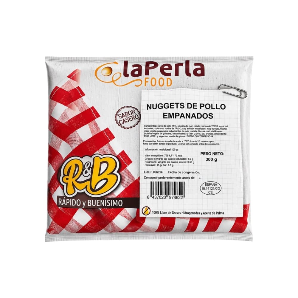 Nuggets de pollo empanados La Perla Food (300 g / 10.58 oz)