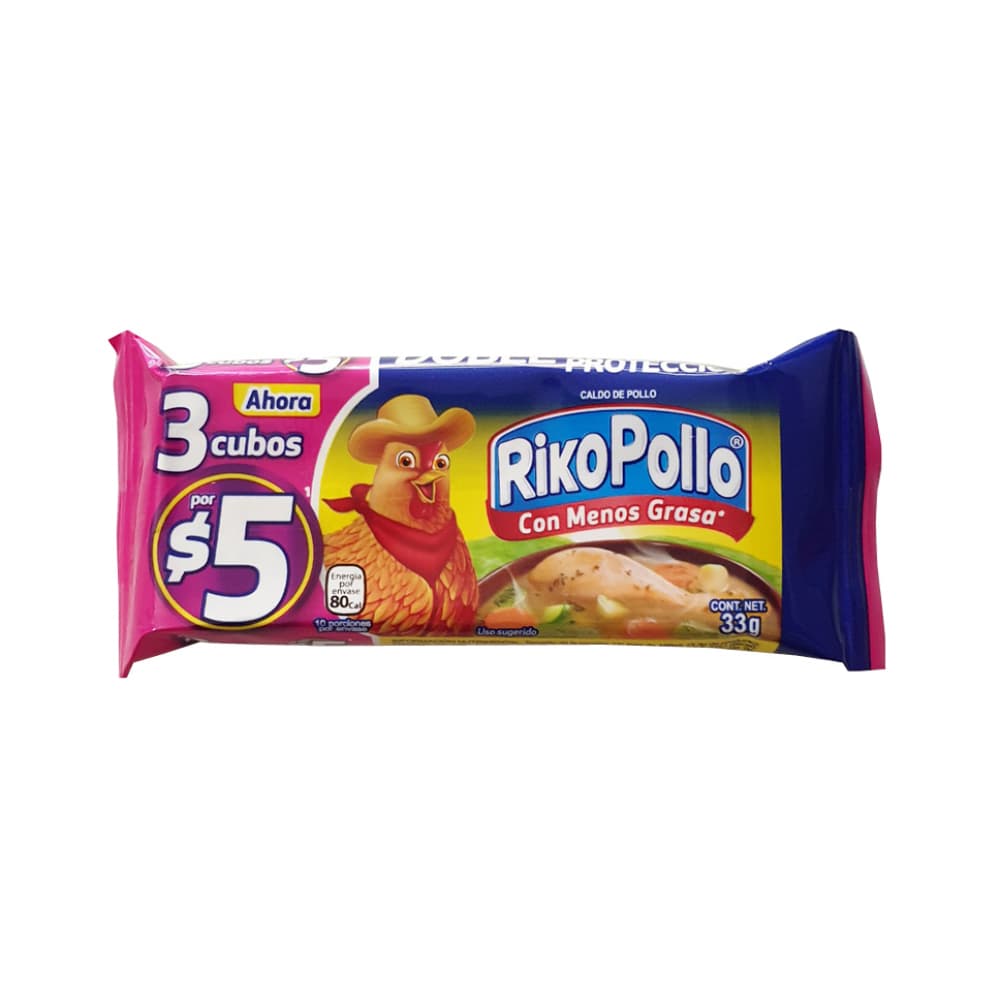 Caldo de pollo en cubos RikoPollo (33 g / 1.16 oz) - 2