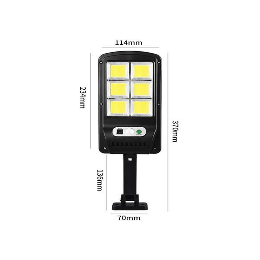 Lámpara sensor con panel solar XL Soluciones BK-120-6COB-B - 2