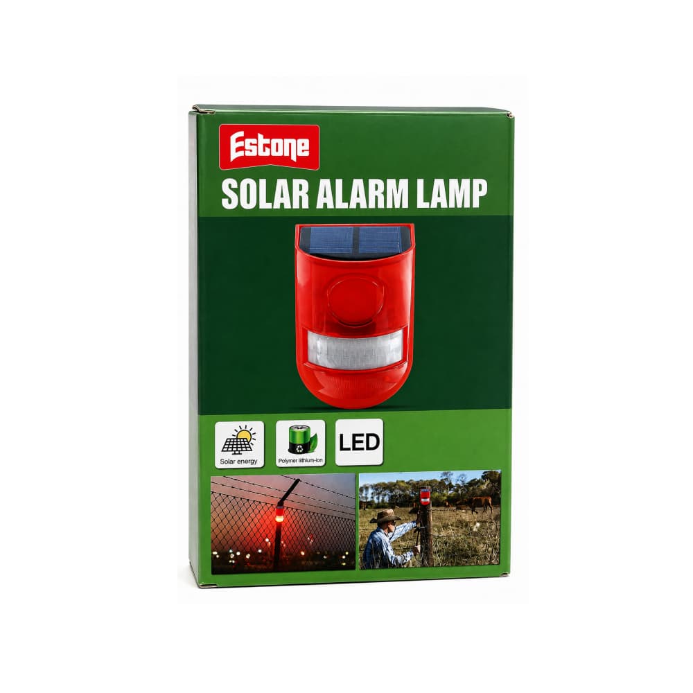 Alarma solar de luz y sonido con sensor de movimiento Estone - 2
