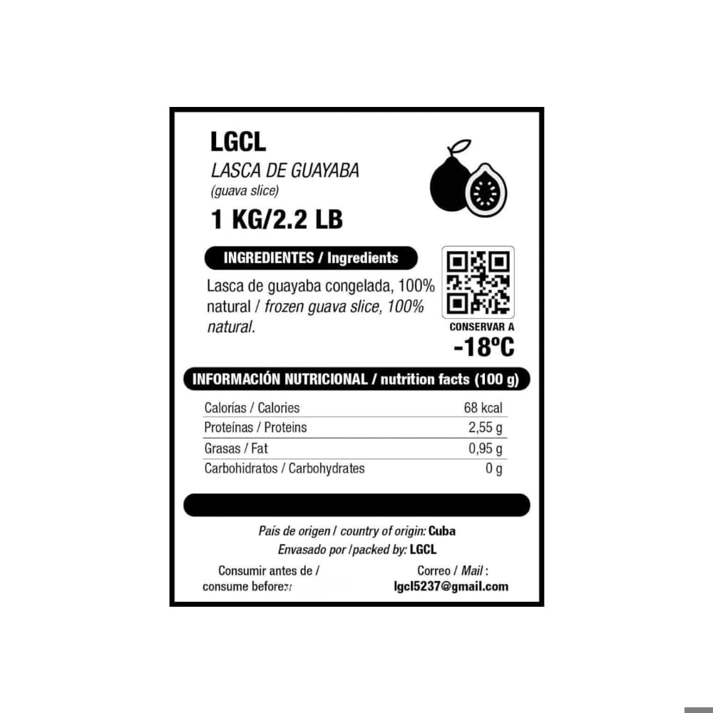 Lasca de guayaba LGCL (1 kg / 2.2 lb) - 3