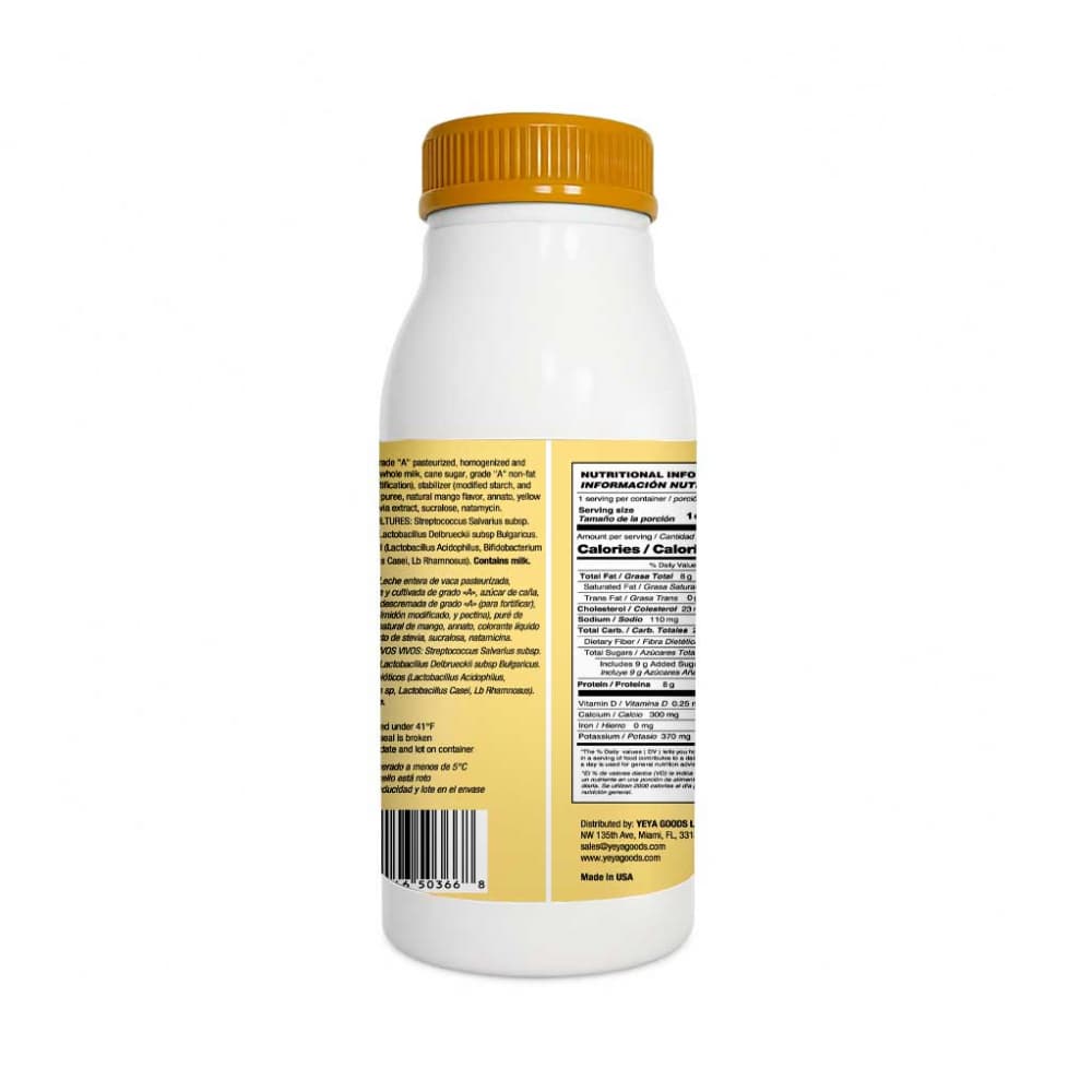 Yogurt de mango con probióticos YEYA (237 ml) - 2