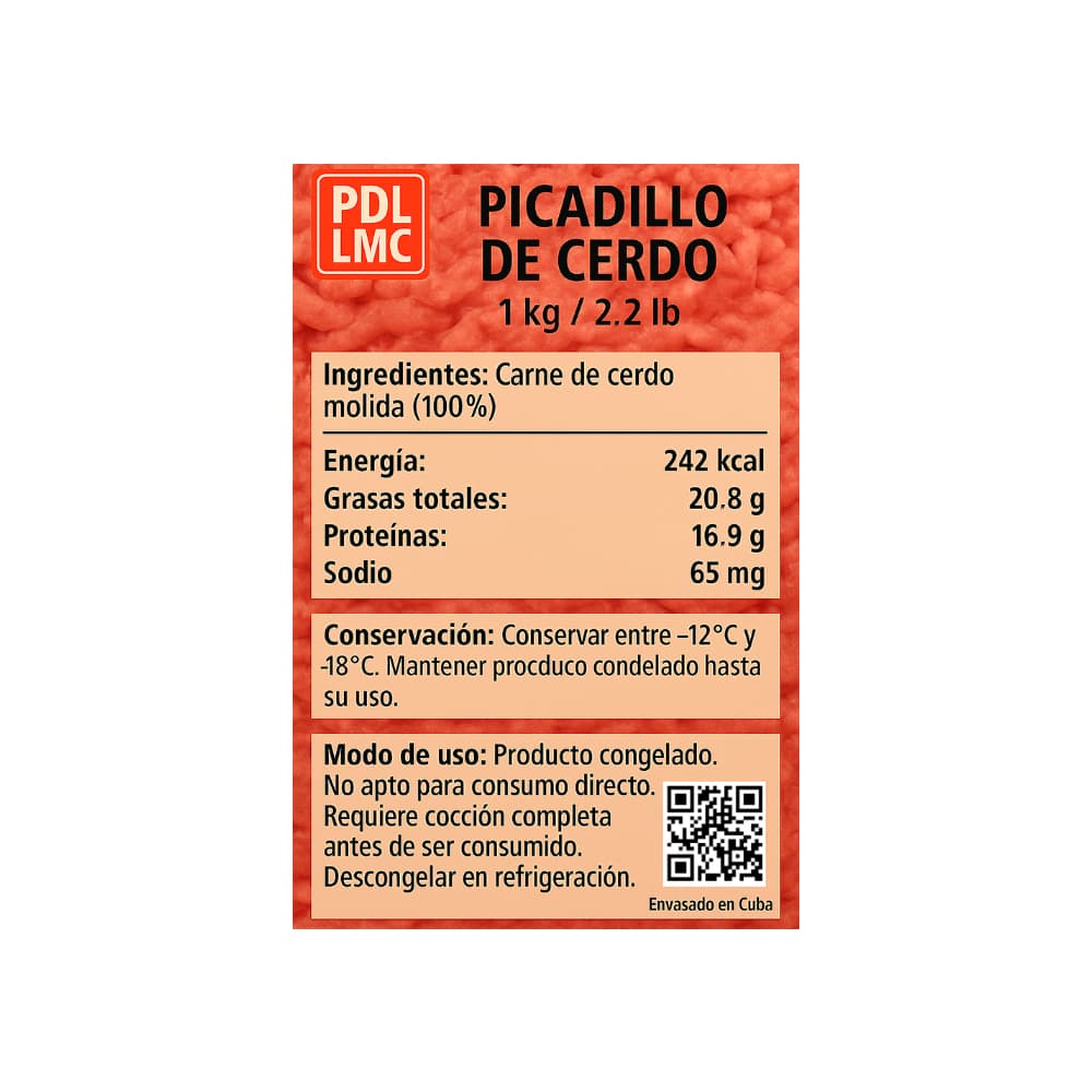 Picadillo de cerdo PDL LMC (1 kg / 2.2 lb) - 4