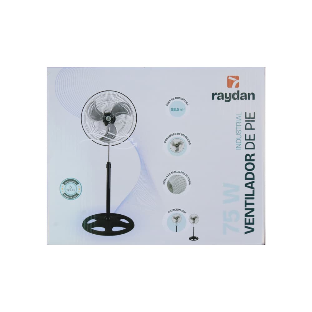Ventilador de pie 18" 75W industrial Raydan Home PCN0473 - 4