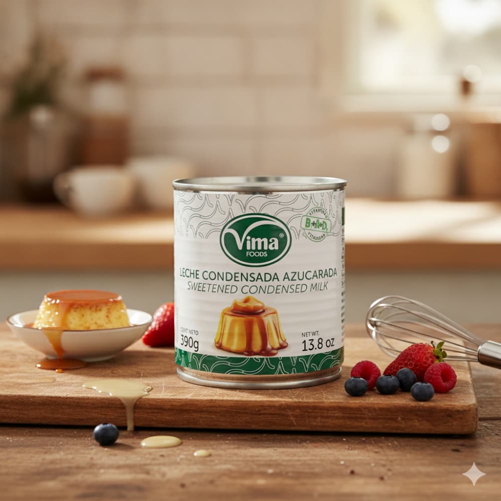 Leche condensada azucarada Vima Foods (390 g / 13.8 oz) - 4
