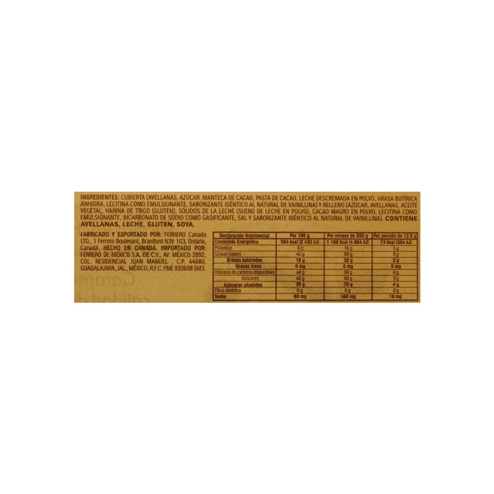 Chocolate con leche y avellanas Ferrero Rocher (200 g / 7.0 oz) - 5