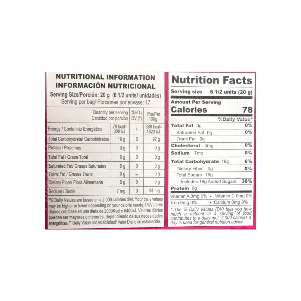 Caramelos duros sabor a fresa y mentol Freegells (334.8 g / 11.80 oz) - 3