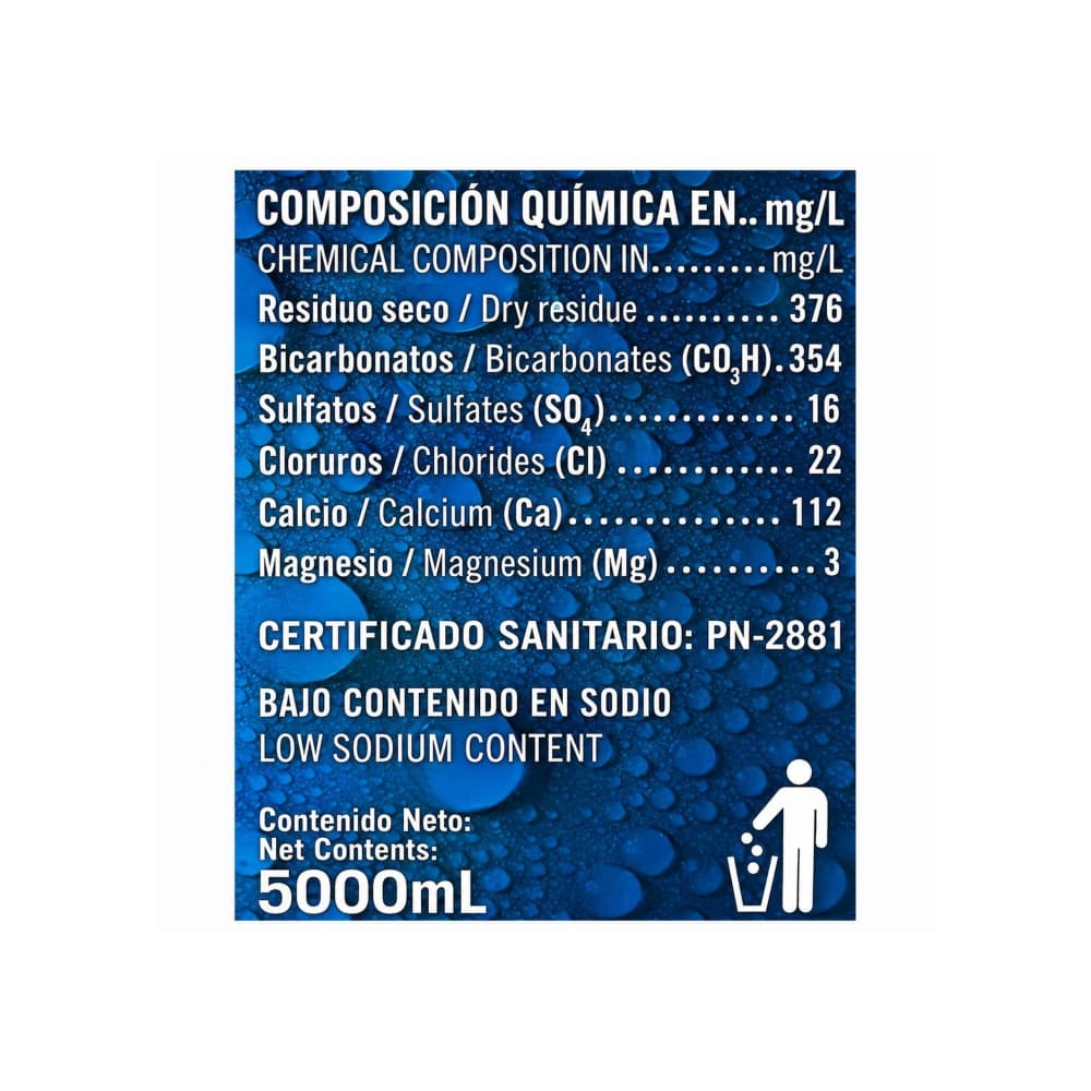 Agua mineral natural Ciego Montero (5000 ml) - 3
