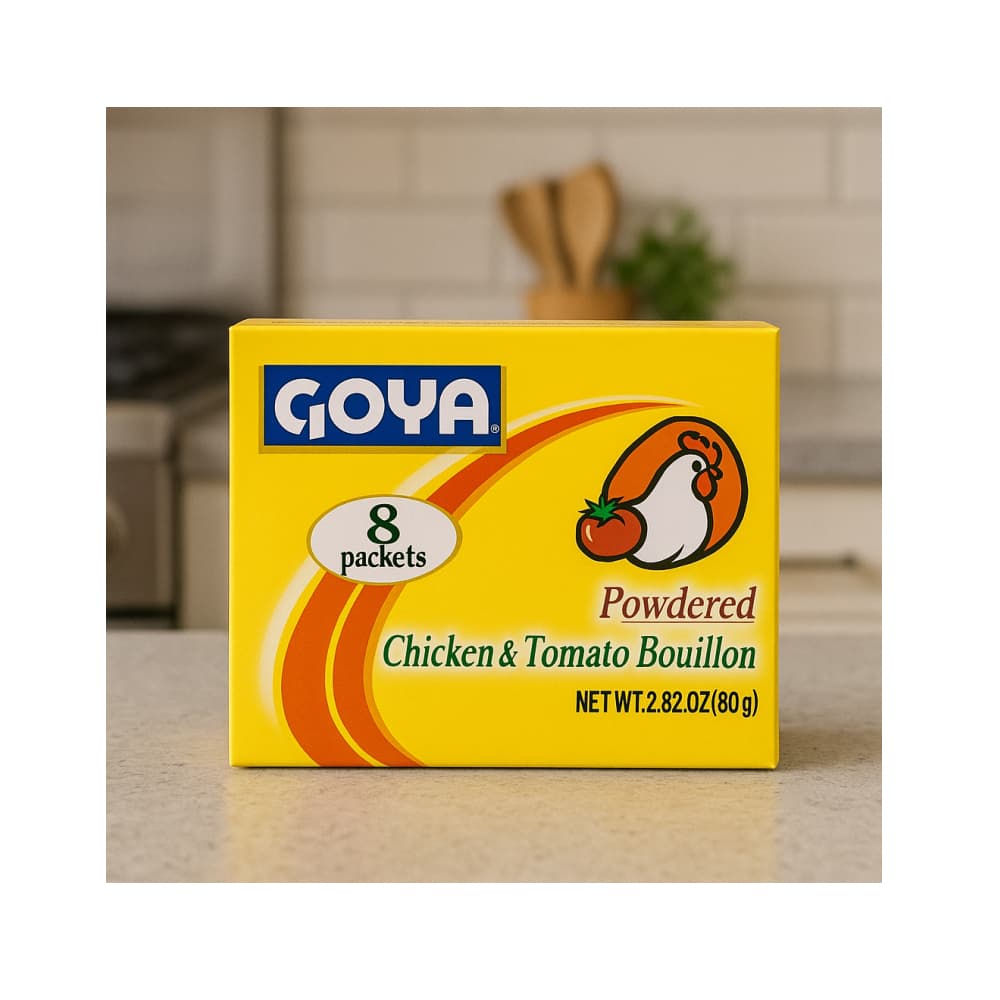 Caldo con sabor a pollo y tomate Goya (64 g / 2.25 oz) - 4