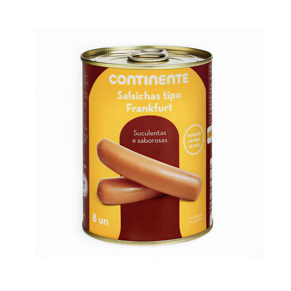 Salchichas Frankfurt en lata Continente (350 g / 12.3 oz)