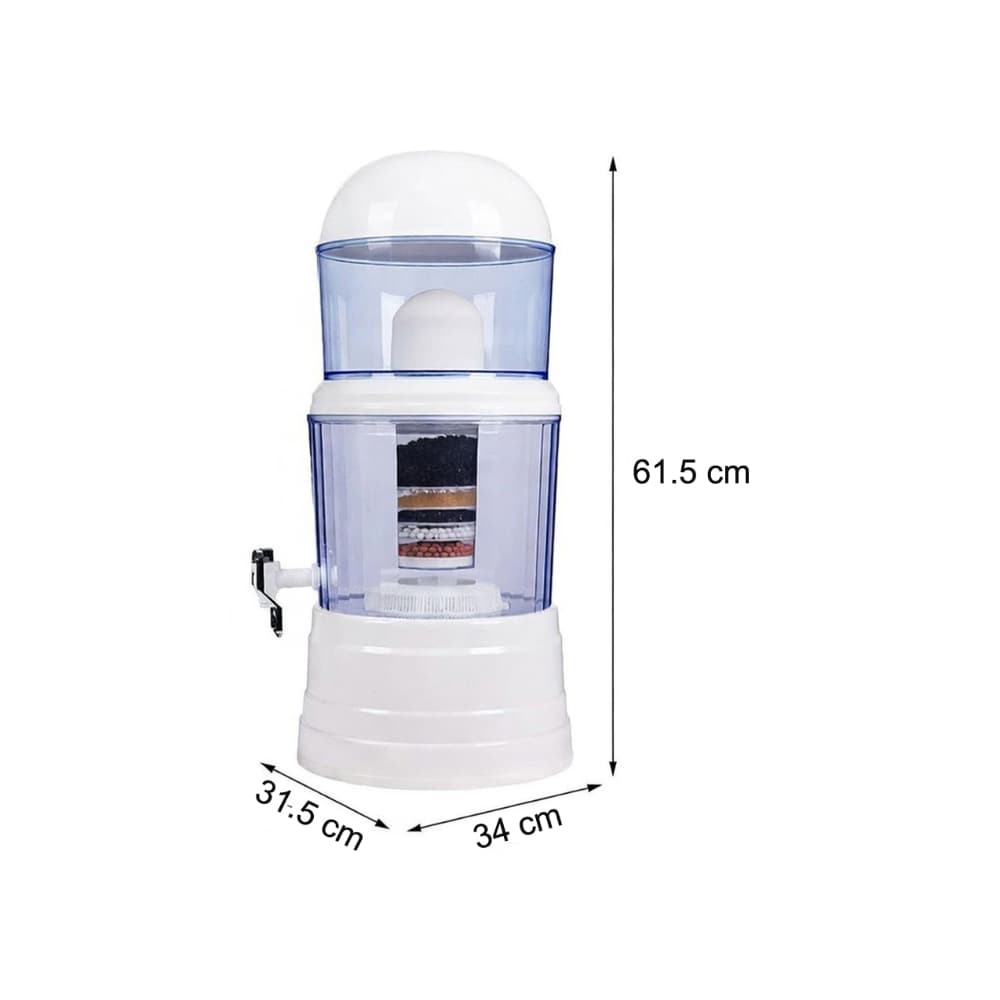 Purificador de agua por gravedad transparente de 16 L TATO KL208 - 2
