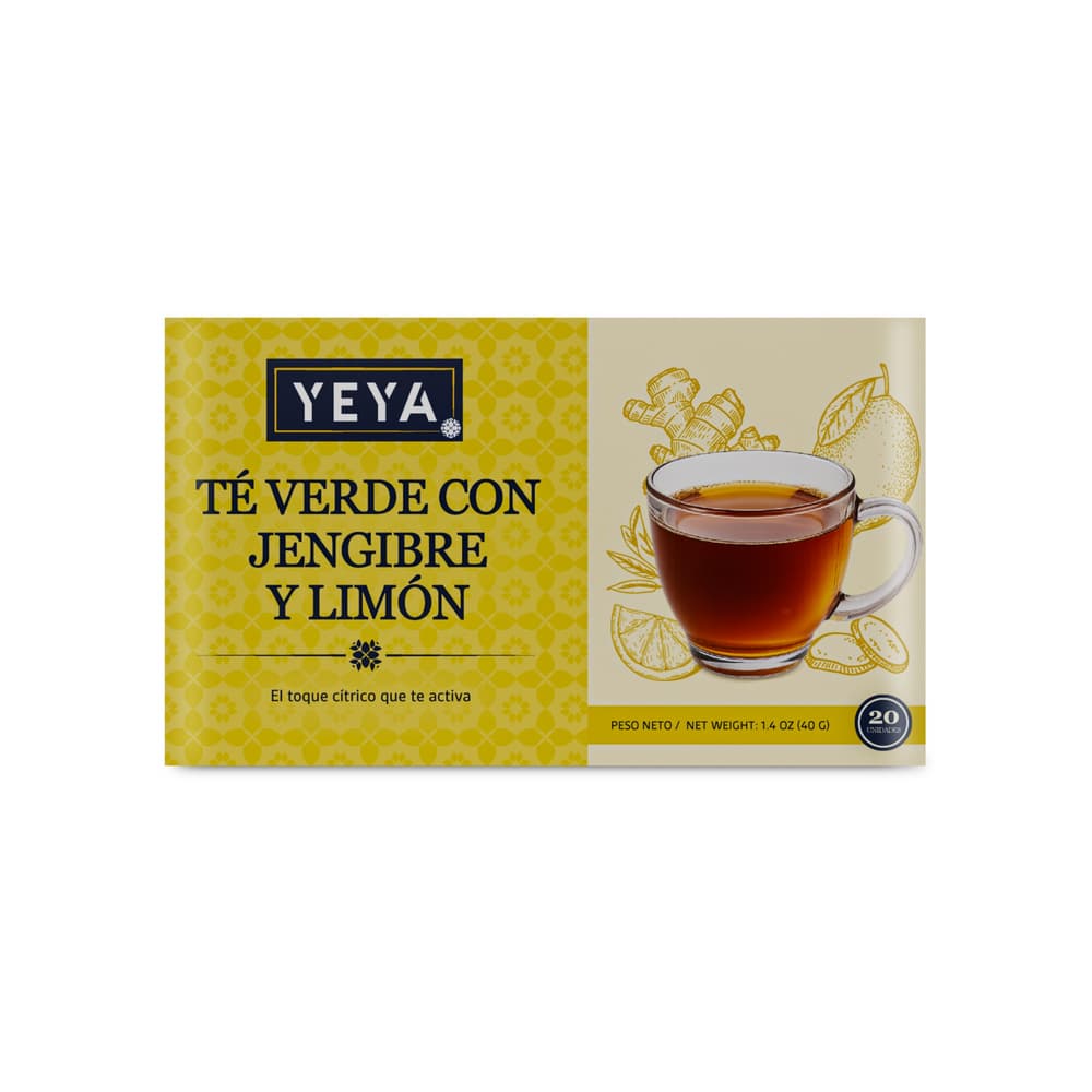 Té verde con jengibre y limón YEYA (40 g / 1.4 oz) - 2