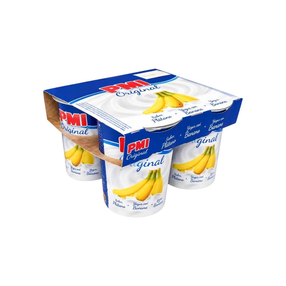 Yogurt sabor plátano Original PMI (4 x 120 g / 4.23 oz) - 5