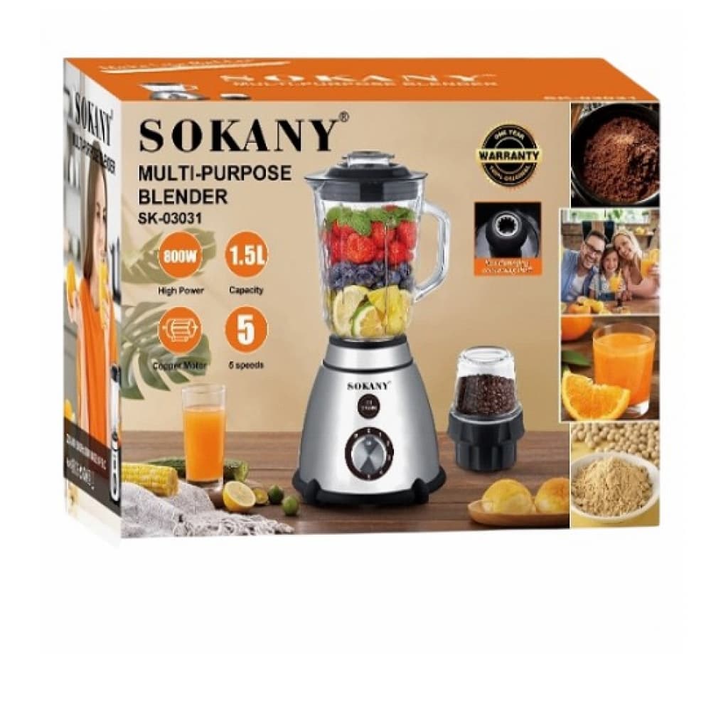 Batidora multipropósito 1.5 L Sokany SK-03031 - 2