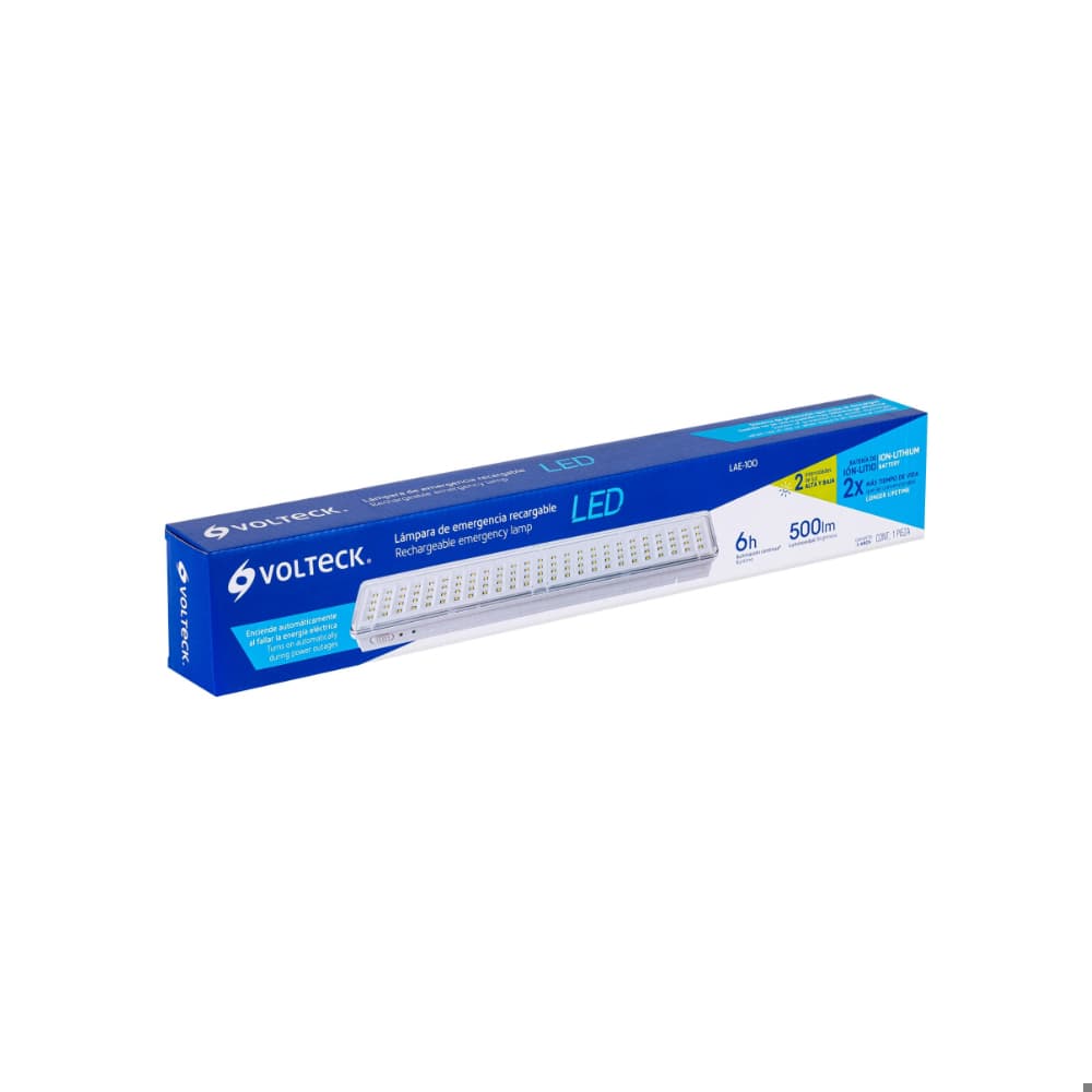 Lámpara de emergencia recargable LED Volteck 43009 - 7