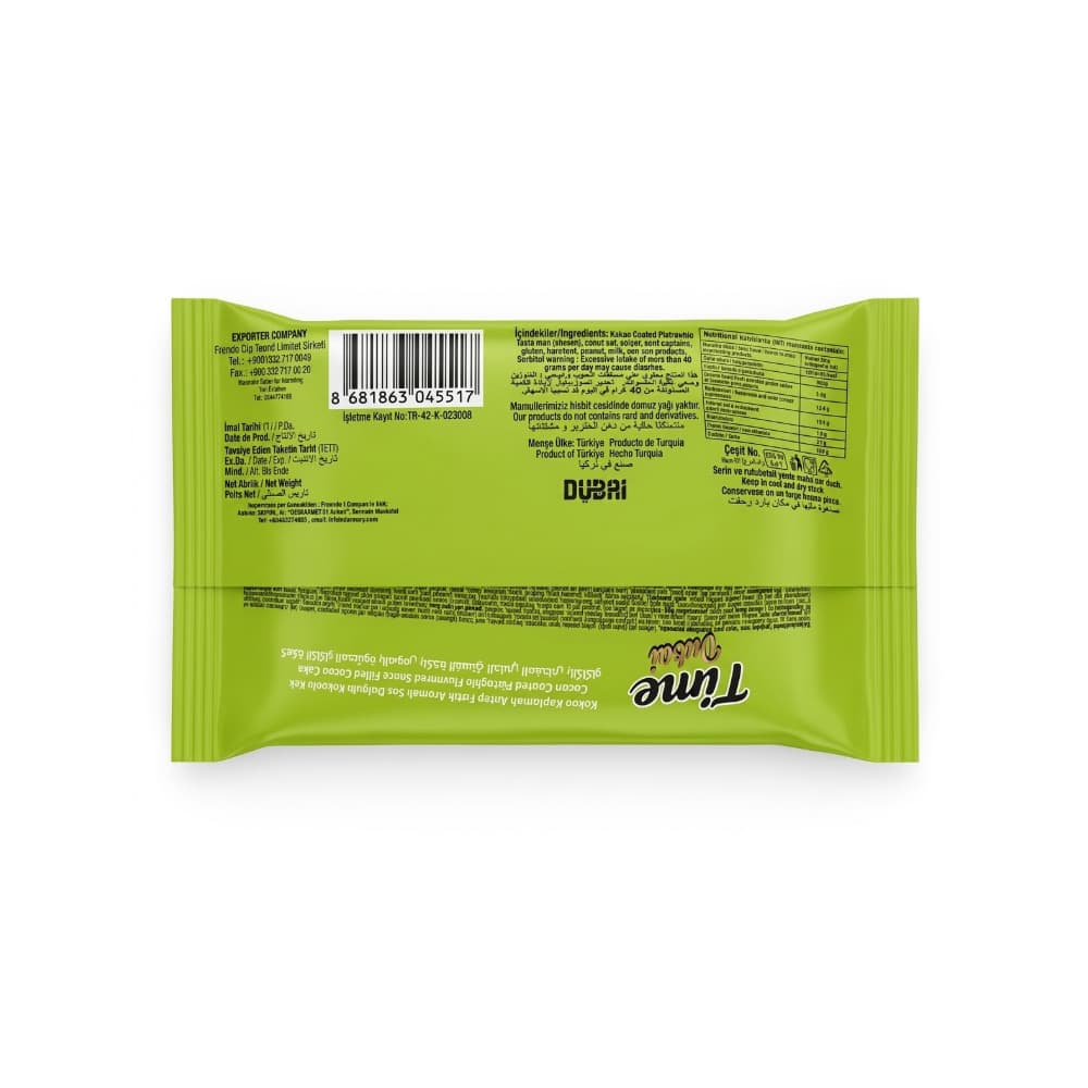Pastel de chocolate con relleno sabor pistacho Dubai y cobertura de cacao Time Hodor (30 g / 1.05 oz) - 2