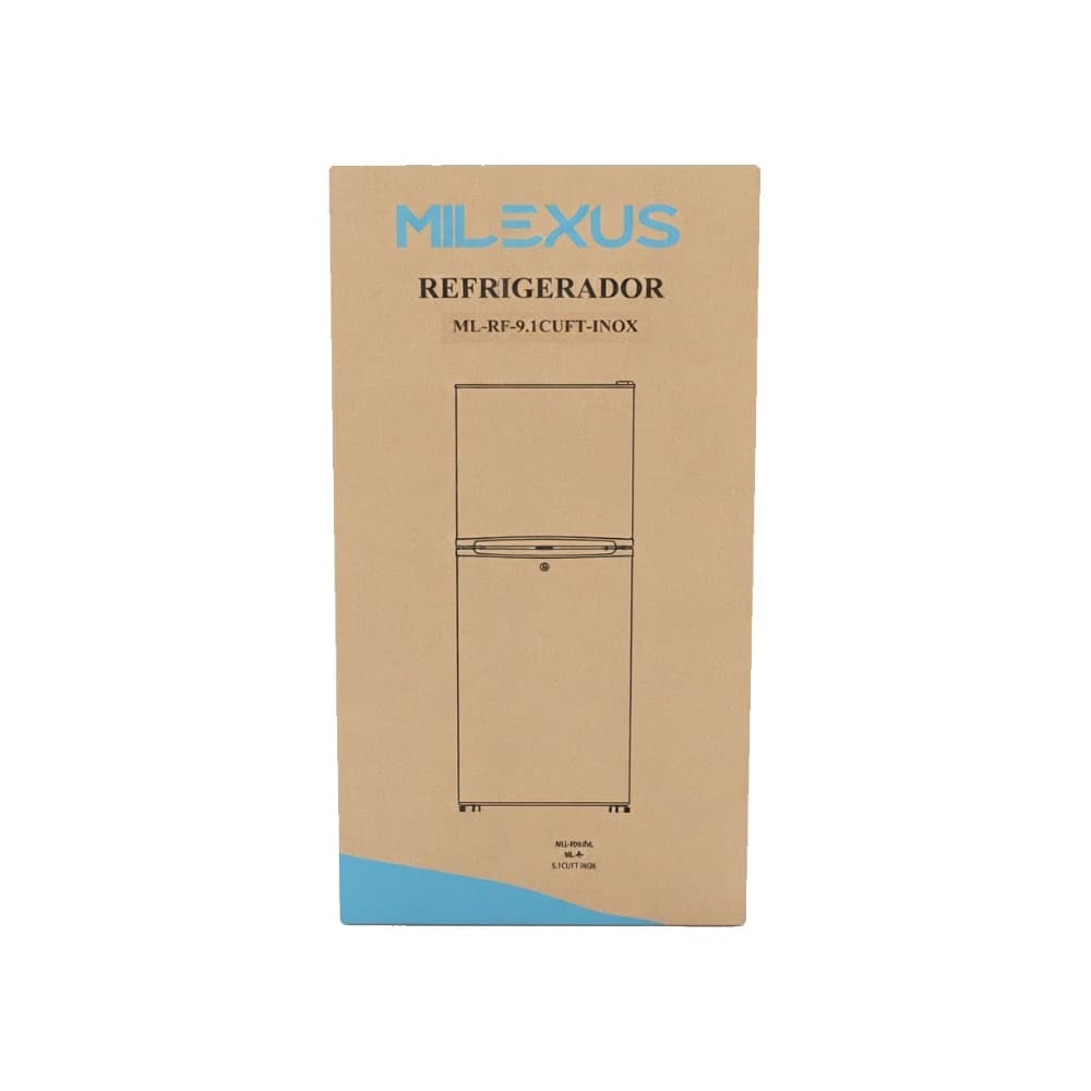 Refrigerador de refrigeración seca de 9.1 pies³ color gris Milexus ML-RF-9.1CUFT-INOX - 4