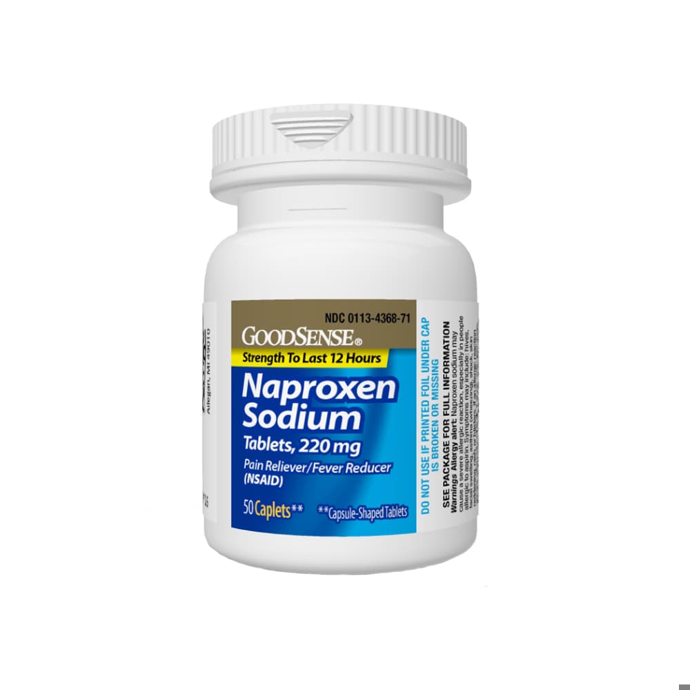 Naproxeno sódico 220 mg GoodSense (50 cápsulas) - 4