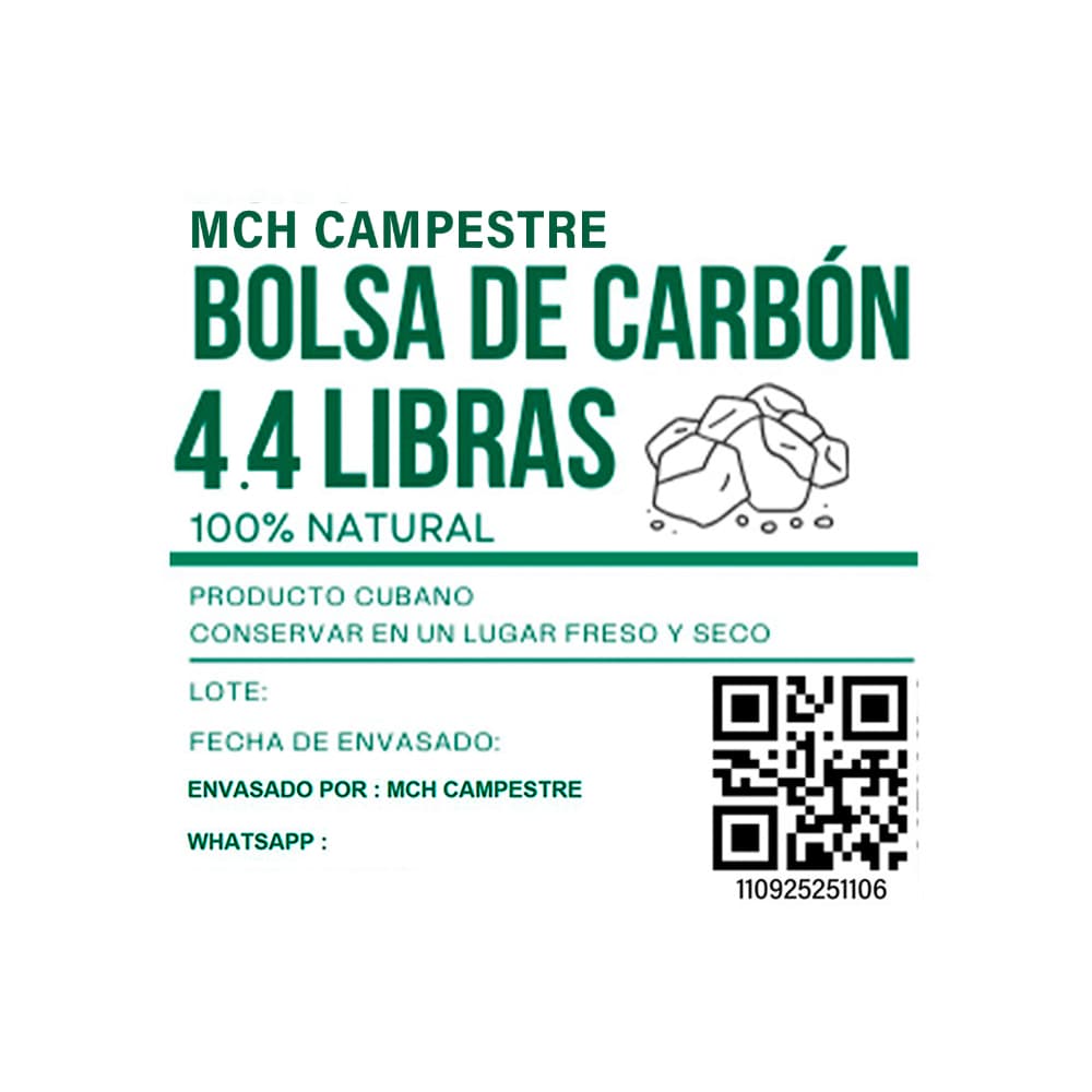 Bolsa de carbón MCH-Campestre (2 kg / 4.4 lb) - 3