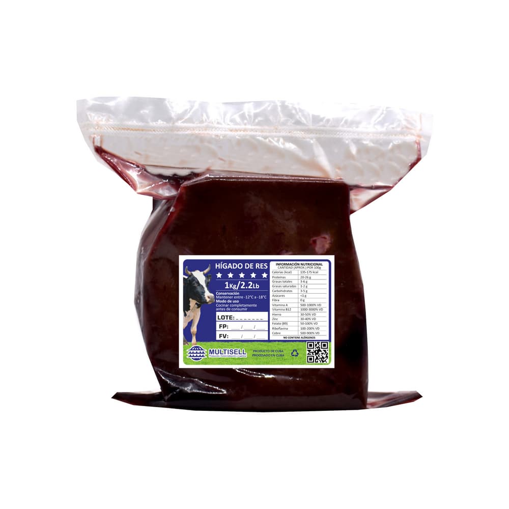 Hígado de res Multisell (1 kg / 2.2 lb) - 2