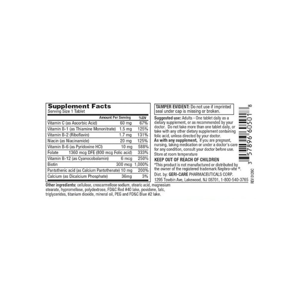 Vitamina C y Complejo B, suplemento vitamínico para adultos Geri-Care (100 tabletas) - 2