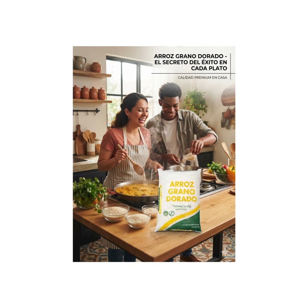 Arroz grano dorado Premium Quality (1 kg / 2.2 lb) - 4