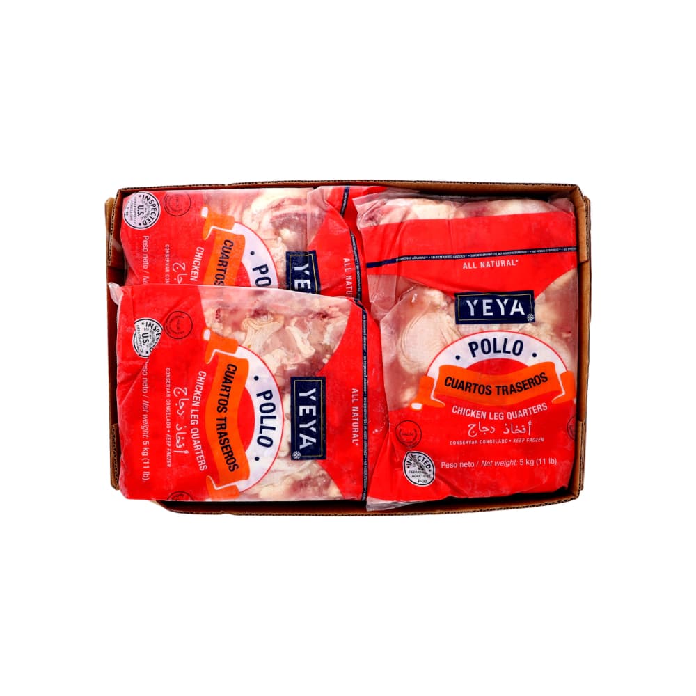 Caja de cuartos traseros de pollo Mar Jac -YEYA (15 kg / 33 lb)