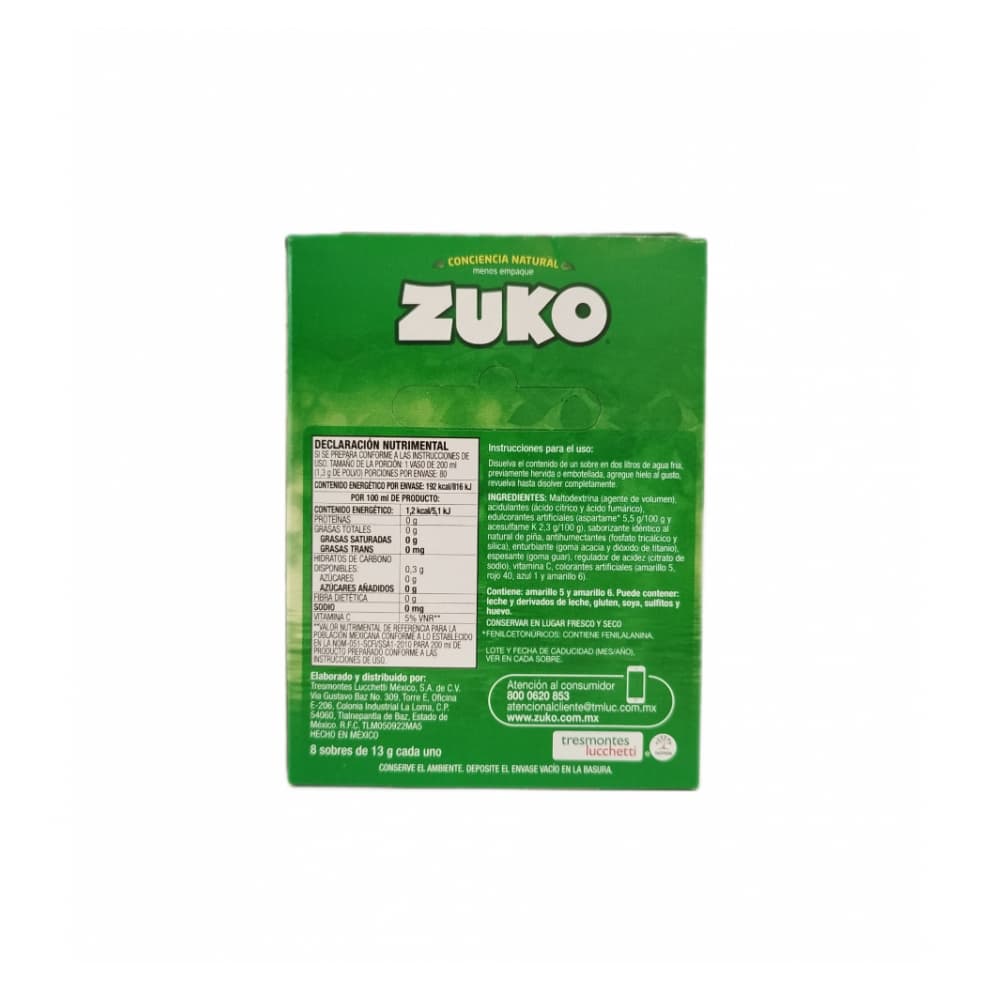 Refresco instantáneo sabor piña Zuko (104 g / 3.66 oz) - 3